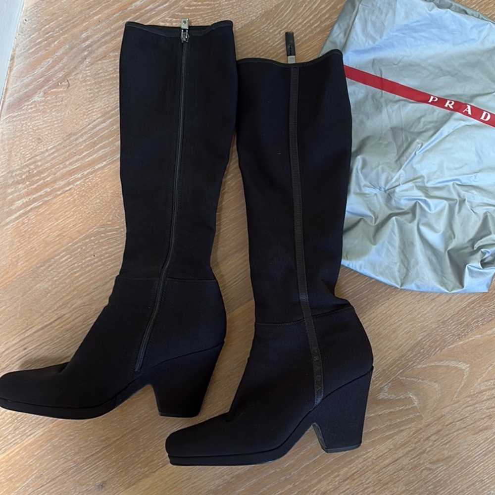 Prada Black Boots